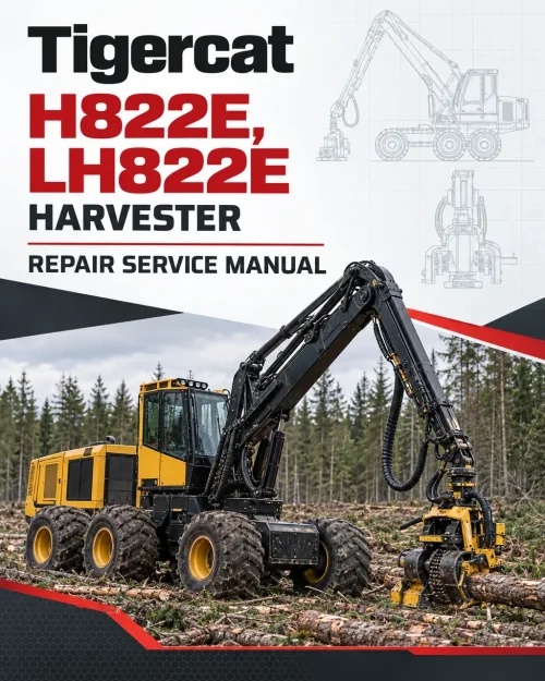 Tigercat H822E, LH822E Harvester Repair Service Manual (82234001–82285000)