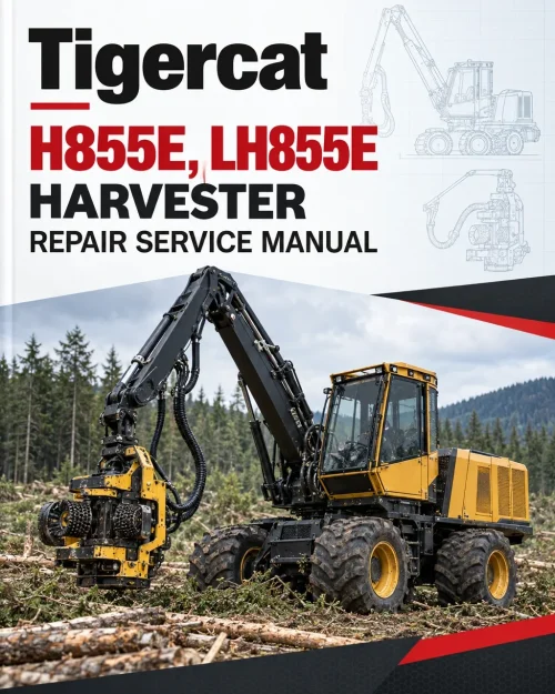 Tigercat H855E, LH855E Harvester Repair Service Manual