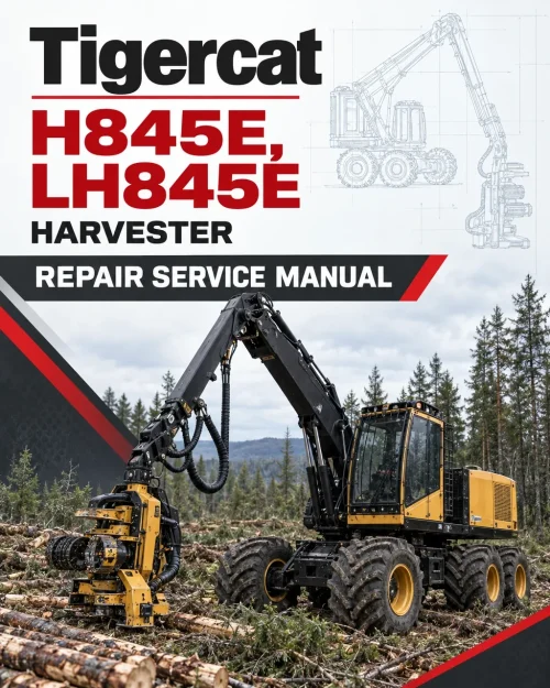 Tigercat H845E, LH845E Harvester Repair Service Manual