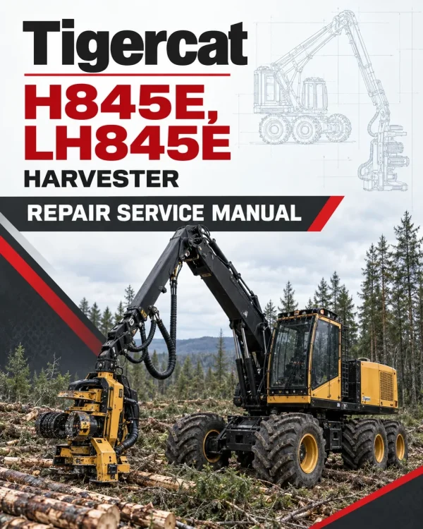 Tigercat H845E, LH845E Harvester Repair Service Manual