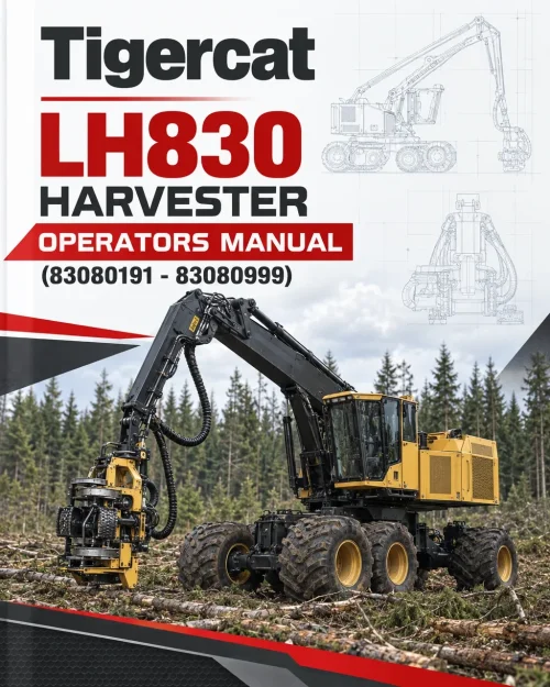 Tigercat LH830 Harvester Operators Manual (83080191 - 83080999)