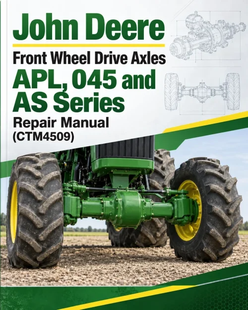 John Deere Front Wheel Drive Axles APL, 045 and AS Series Repair Manual (CTM4509)