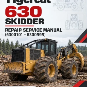 Tigercat 630 Skidder Repair Service Manual (6300101 – 6300999) Tigercat 630 Skidder Repair Service Manual (6300101 – 6300999)