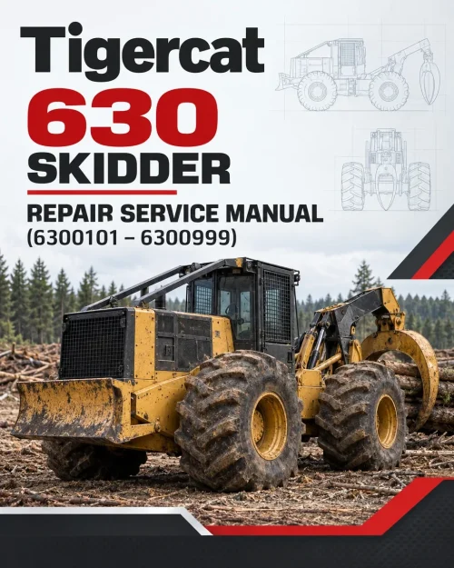 Tigercat 630 Skidder Repair Service Manual (6300101 – 6300999) Tigercat 630 Skidder Repair Service Manual (6300101 – 6300999)