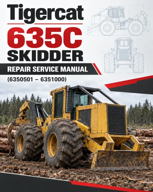 Tigercat 635C Skidder Repair Service Manual (6350501 – 6351000) Tigercat 635C Skidder Repair Service Manual (6350501 – 6351000)