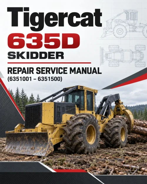 Tigercat 635D Skidder Repair Service Manual (6351001 – 6351500) Tigercat 635D Skidder Repair Service Manual (6351001 – 6351500)
