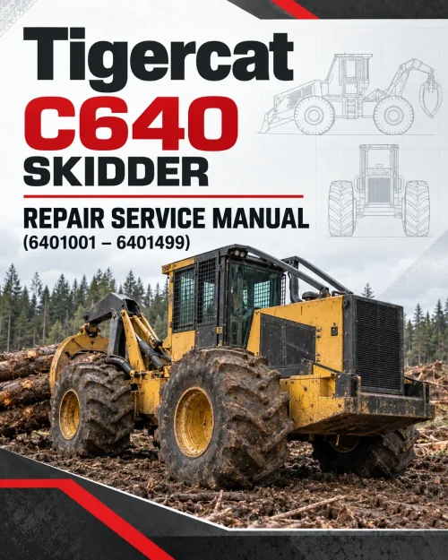 Tigercat C640 Skidder Repair Service Manual (6401001 – 6401499) Tigercat C640 Skidder Repair Service Manual (6401001 – 6401499)