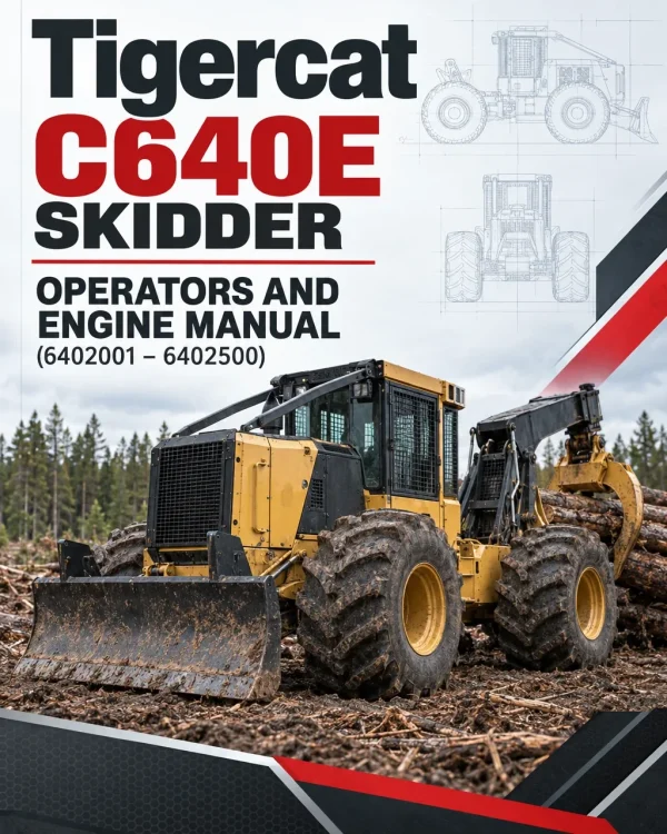Tigercat C640E Skidder Operators and Engine Manual (6402001 – 6402500) Tigercat C640E Skidder Operators and Engine Manual (6402001 – 6402500)