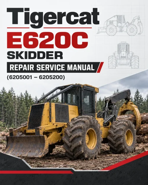 Tigercat E620C Skidder Repair Service Manual (6205001 – 6205200) Tigercat E620C Skidder Repair Service Manual (6205001 – 6205200)