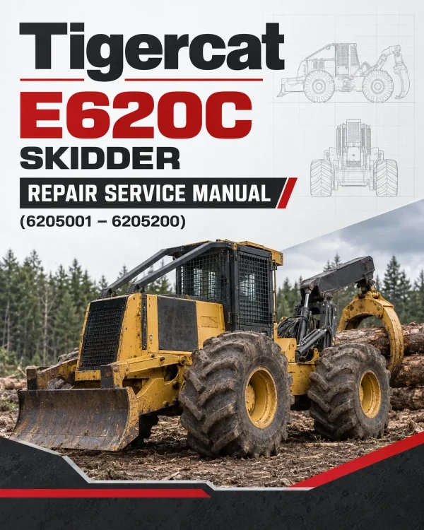 Tigercat E620C Skidder Repair Service Manual (6205001 – 6205200) Tigercat E620C Skidder Repair Service Manual (6205001 – 6205200)