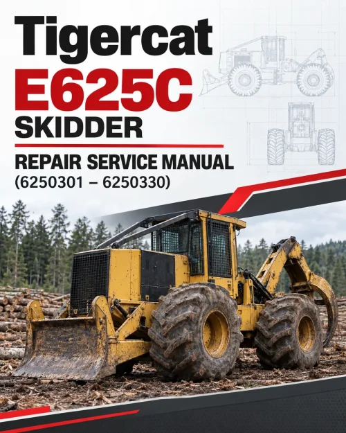 Tigercat E625C Skidder Repair Service Manual (6250301 – 6250330) Tigercat E625C Skidder Repair Service Manual (6250301 – 6250330)