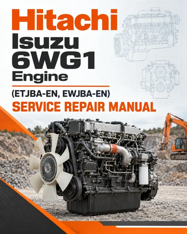 Hitachi Isuzu 6WG1 Engine Service Repair Manual (ETJBA-EN, EWJBA-EN) Hitachi Isuzu 6WG1 Engine Service Repair Manual (ETJBA-EN, EWJBA-EN)