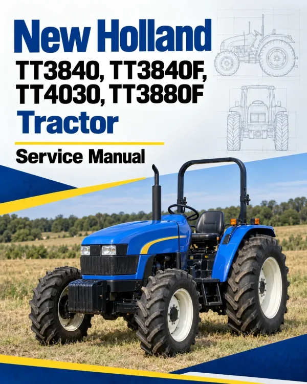 New Holland TT3840, TT3840F, TT4030, TT3880F Tractor Service Manual New Holland TT3840, TT3840F, TT4030, TT3880F Tractor Service Manual