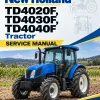 New Holland TD4020F, TD4030F, TD4040F Tractor Service Manual