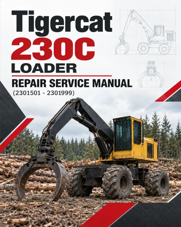 Tigercat 230C Loader Repair Service Manual (2301501 - 2301999) Tigercat 230C Loader Repair Service Manual (2301501 - 2301999)