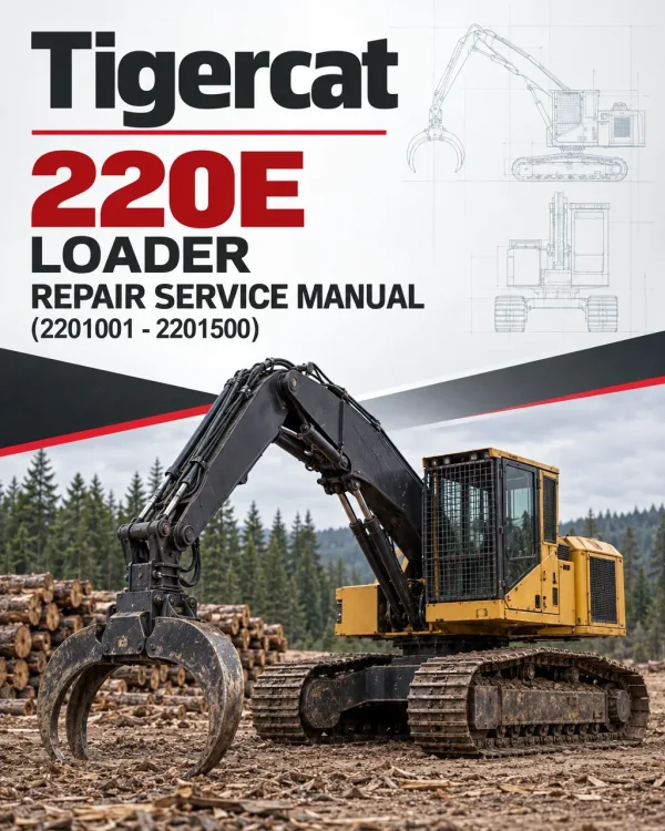 Tigercat 220E Loader Repair Service Manual (2201001 - 2201500)