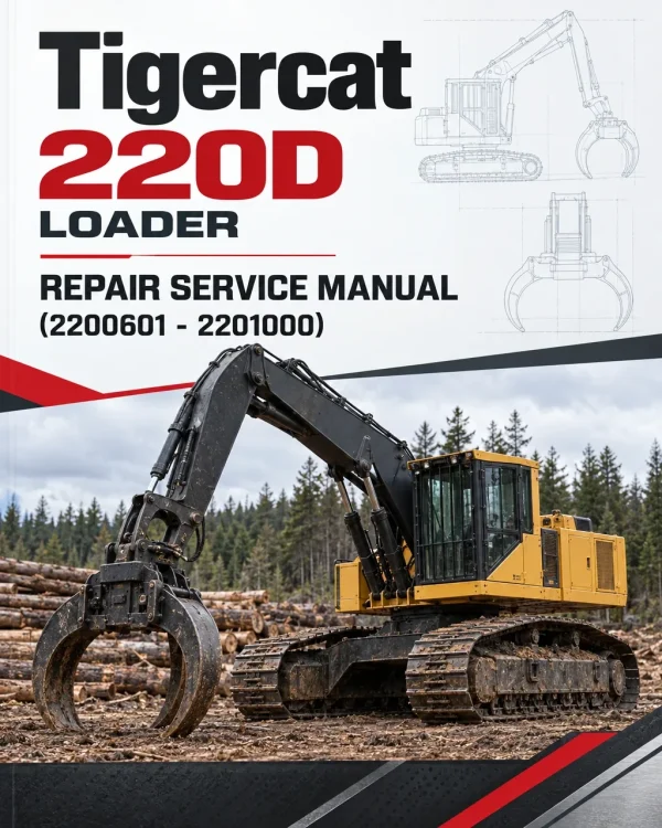 Tigercat 220D Loader Repair Service Manual (2200601 - 2201000) Tigercat 220D Loader Repair Service Manual (2200601 - 2201000)