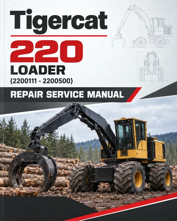 Tigercat 220 Loader Repair Service Manual (2200111 - 2200500) Tigercat 220 Loader Repair Service Manual (2200111 - 2200500)