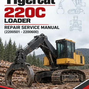Tigercat 220C Loader Repair Service Manual (2200501 - 2200600)