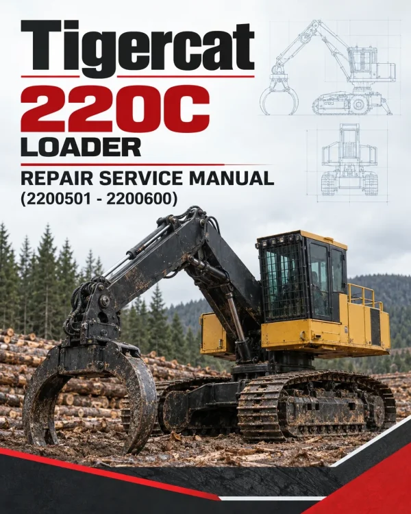 Tigercat 220C Loader Repair Service Manual (2200501 - 2200600)