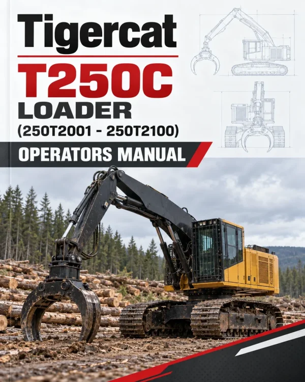 Tigercat T250C Loader Operators Manual (250T2001 - 250T2100) Tigercat T250C Loader Operators Manual (250T2001 - 250T2100)