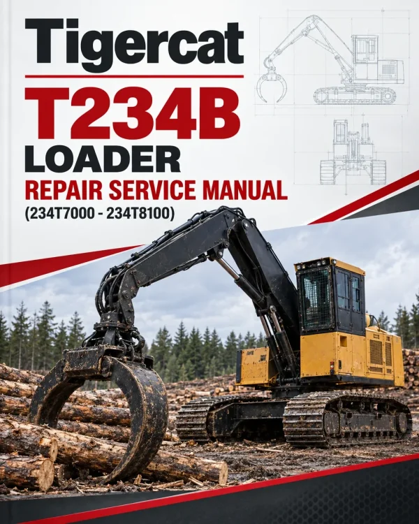 Tigercat T234B Loader Repair Service Manual (234T7000 - 234T8100)