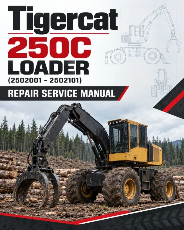 Tigercat 250C Loader Repair Service Manual (2502001 - 2502101)