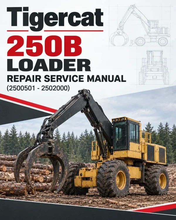 Tigercat 250B Loader Repair Service Manual (2500501 - 2502000)
