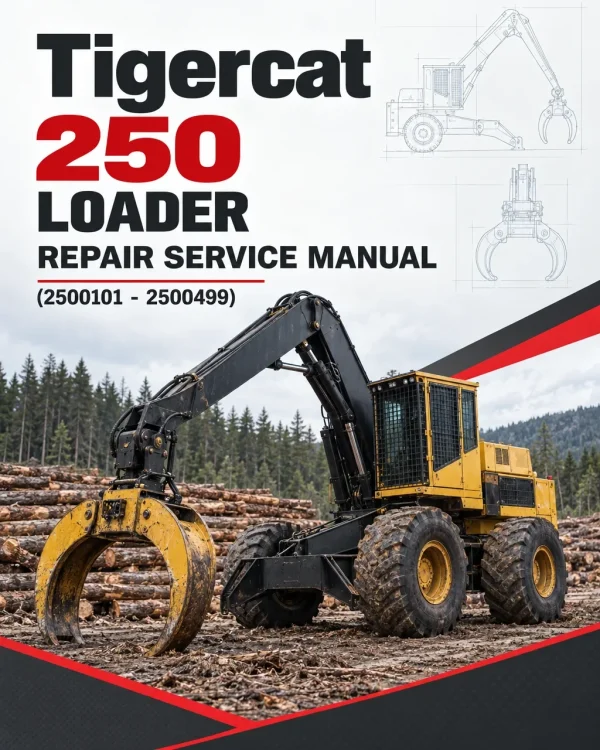 Tigercat 250 Loader Repair Service Manual (2500101 - 2500499)