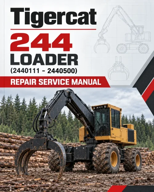 Tigercat 244 Loader Repair Service Manual (2440111 - 2440500) Tigercat 244 Loader Repair Service Manual (2440111 - 2440500)
