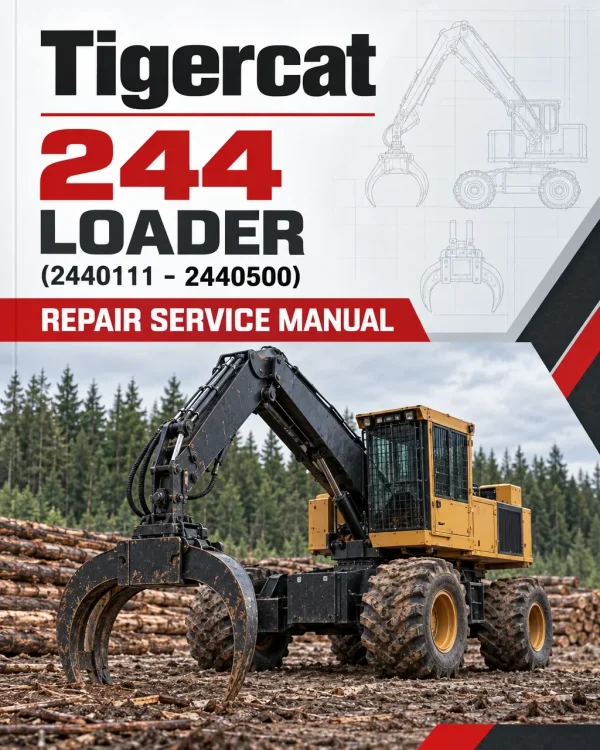 Tigercat 244 Loader Repair Service Manual (2440111 - 2440500) Tigercat 244 Loader Repair Service Manual (2440111 - 2440500)
