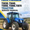 New Holland T5030, T5040, T5050, T5060, T5070 Tractor Service Manual
