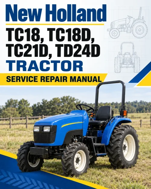 New Holland TC18, TC18D, TC21D, TD24D Tractor Service Manual New Holland TC18, TC18D, TC21D, TD24D Tractor Service Manual