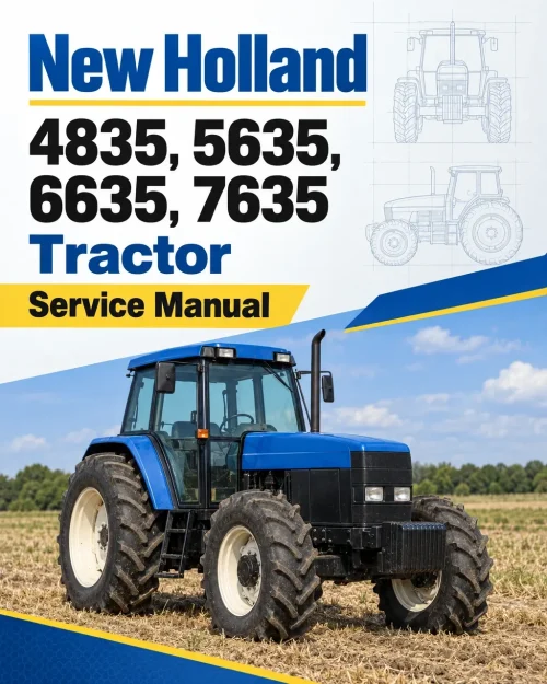 New Holland 4835, 5635, 6635, 7635 Tractor Service Manual New Holland 4835, 5635, 6635, 7635 Tractor Service Manual