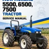 New Holland 5500, 6500, 7500 Tractor Service Manual New Holland 5500, 6500, 7500 Tractor Service Manual