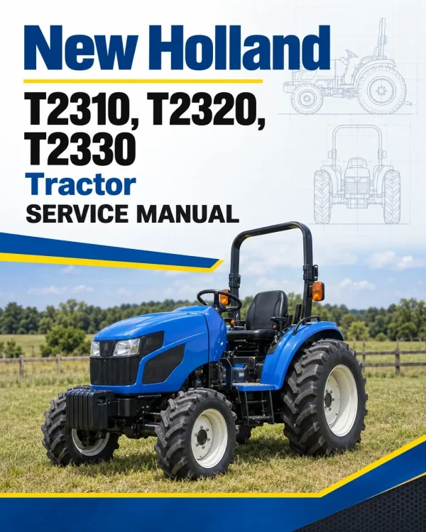 New Holland T2310, T2320, T2330 Tractor Service Manual New Holland T2310, T2320, T2330 Tractor Service Manual