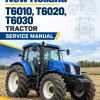 New Holland T6010, T6020, T6030 Tractor Service Manual New Holland T6010, T6020, T6030 Tractor Service Manual