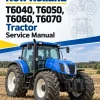New Holland T6040, T6050, T6060, T6070 Tractor Service Manual New Holland T6040, T6050, T6060, T6070 Tractor Service Manual