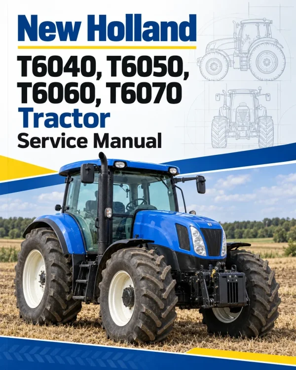 New Holland T6040, T6050, T6060, T6070 Tractor Service Manual New Holland T6040, T6050, T6060, T6070 Tractor Service Manual