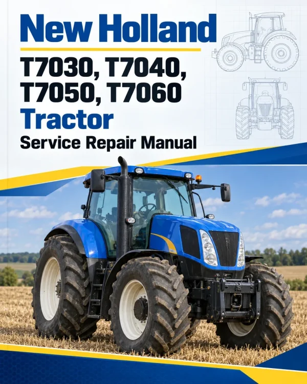 New Holland T7030, T7040, T7050, T7060 Tractor Service Manual