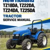 New Holland TZ18DA, TZ22DA, TZ24DA, TZ25DA Tractor Service Manual