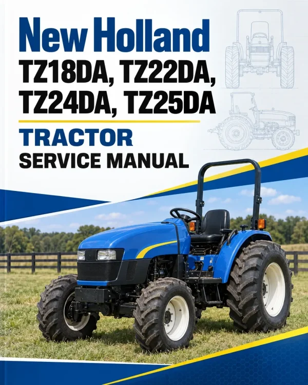 New Holland TZ18DA, TZ22DA, TZ24DA, TZ25DA Tractor Service Manual