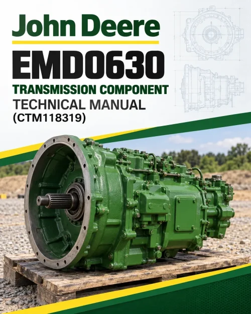 John Deere EMD0630 Transmission Component Technical Manual (CTM118319) John Deere EMD0630 Transmission Component Technical Manual (CTM118319)