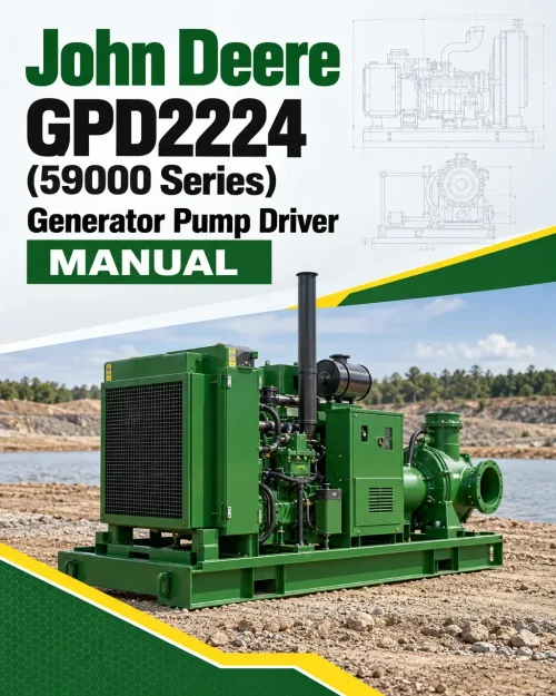 John Deere GPD2224 (59000 Series) Generator Pump Driver Manual (CTM138419) John Deere GPD2224 (59000 Series) Generator Pump Driver Manual (CTM138419)