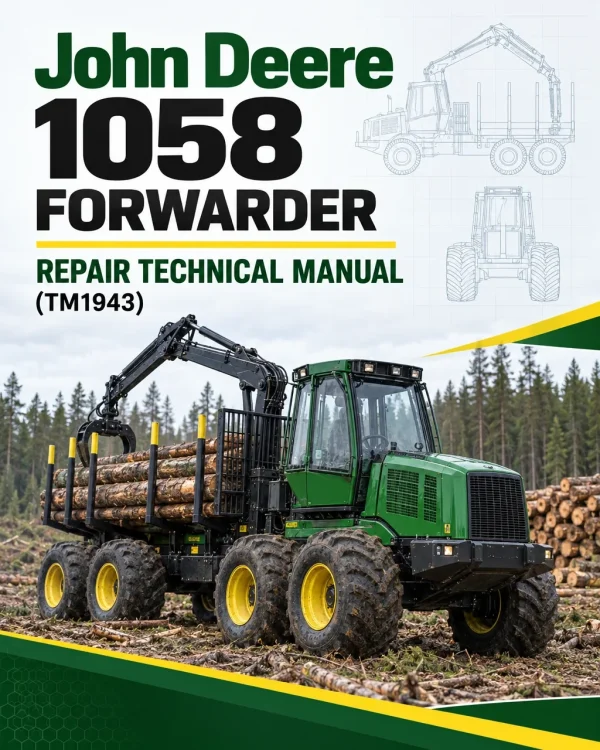 John Deere 1058 Forwarder Repair Technical Manual - (TM1943)