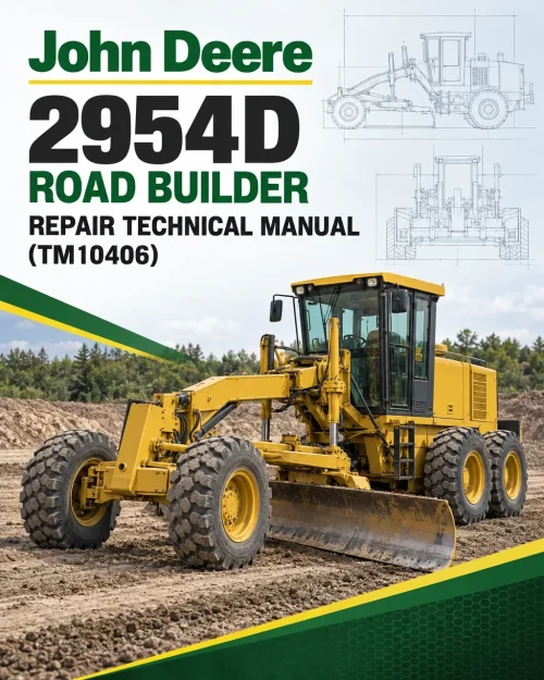 John Deere 2954D Road Builder Repair Technical Manual (TM10406)