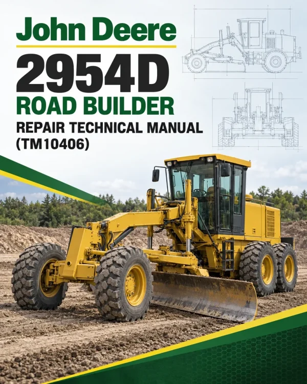 John Deere 2954D Road Builder Repair Technical Manual (TM10406) John Deere 2954D Road Builder Repair Technical Manual (TM10406)