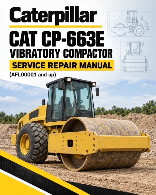 Caterpillar CAT CP-663E Vibratory Compactor Service Repair Manual (AFL00001 and up)