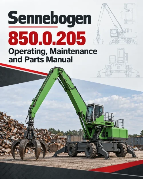 Sennebogen 850.0.205 Operating, Maintenance and Parts Manual Sennebogen 850.0.205 Operating, Maintenance and Parts Manual