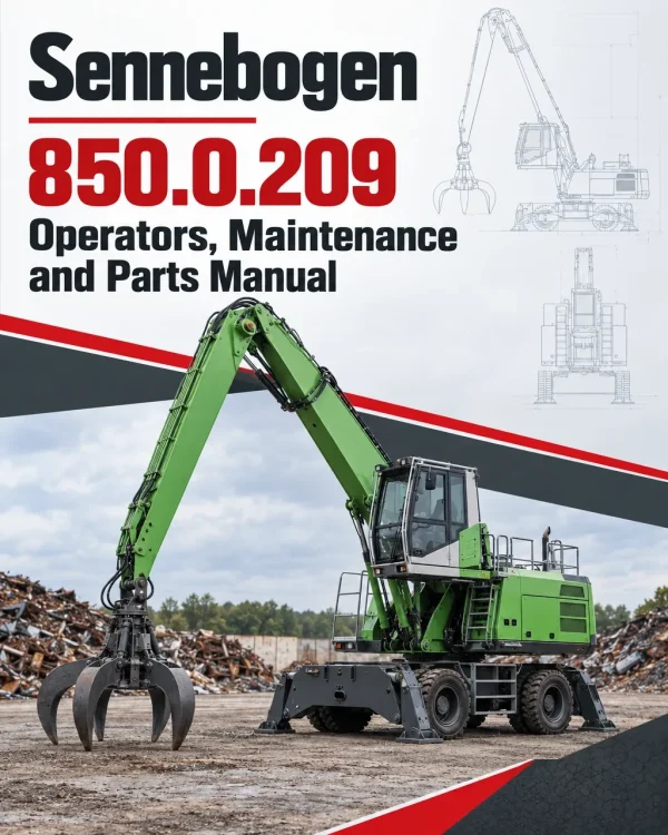 Sennebogen 850.0.209 Operators, Maintenance and Parts Manual Sennebogen 850.0.209 Operators, Maintenance and Parts Manual